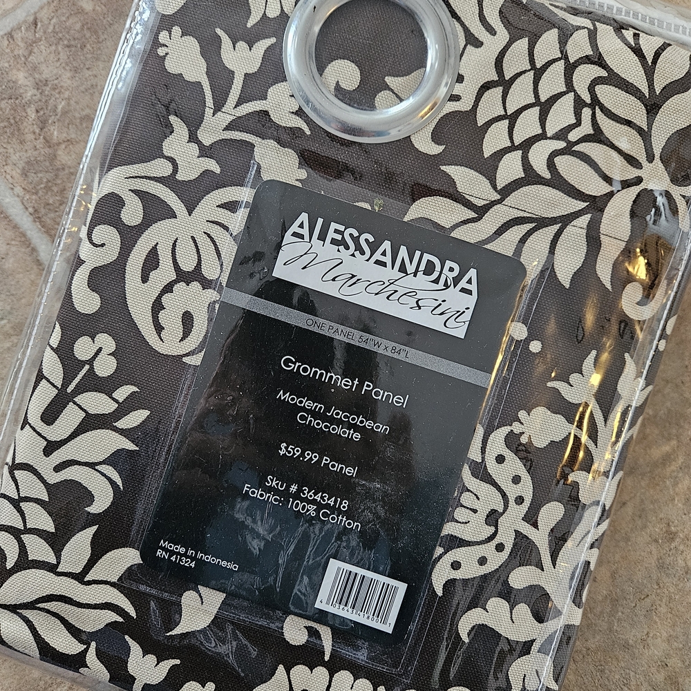Curtain Panel: Chocolate Grommet